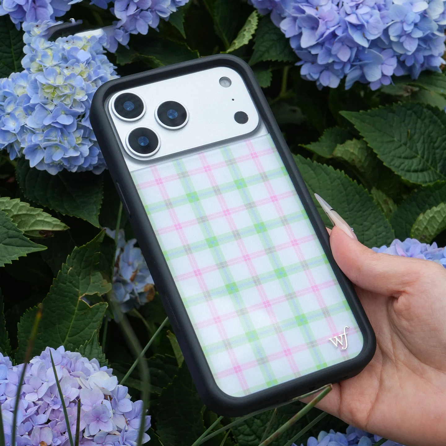 Vintage-Inspired 3D Plaid Pattern Phone Case - Summer Edition