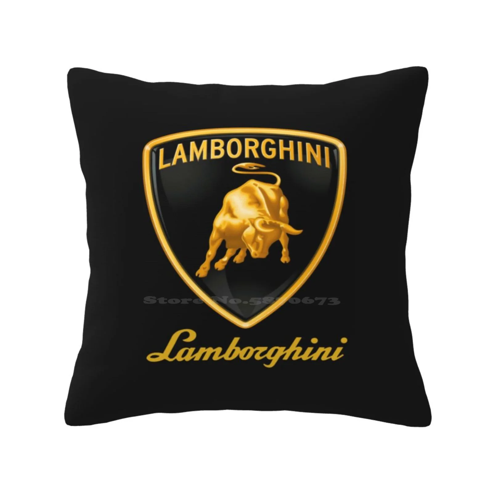 New Golden Pillow Cover Hug Federa Best Trending Drag Race Sv Emblem Automotili Huracan Perfomante Logo Svj Sound V10 Nuovo