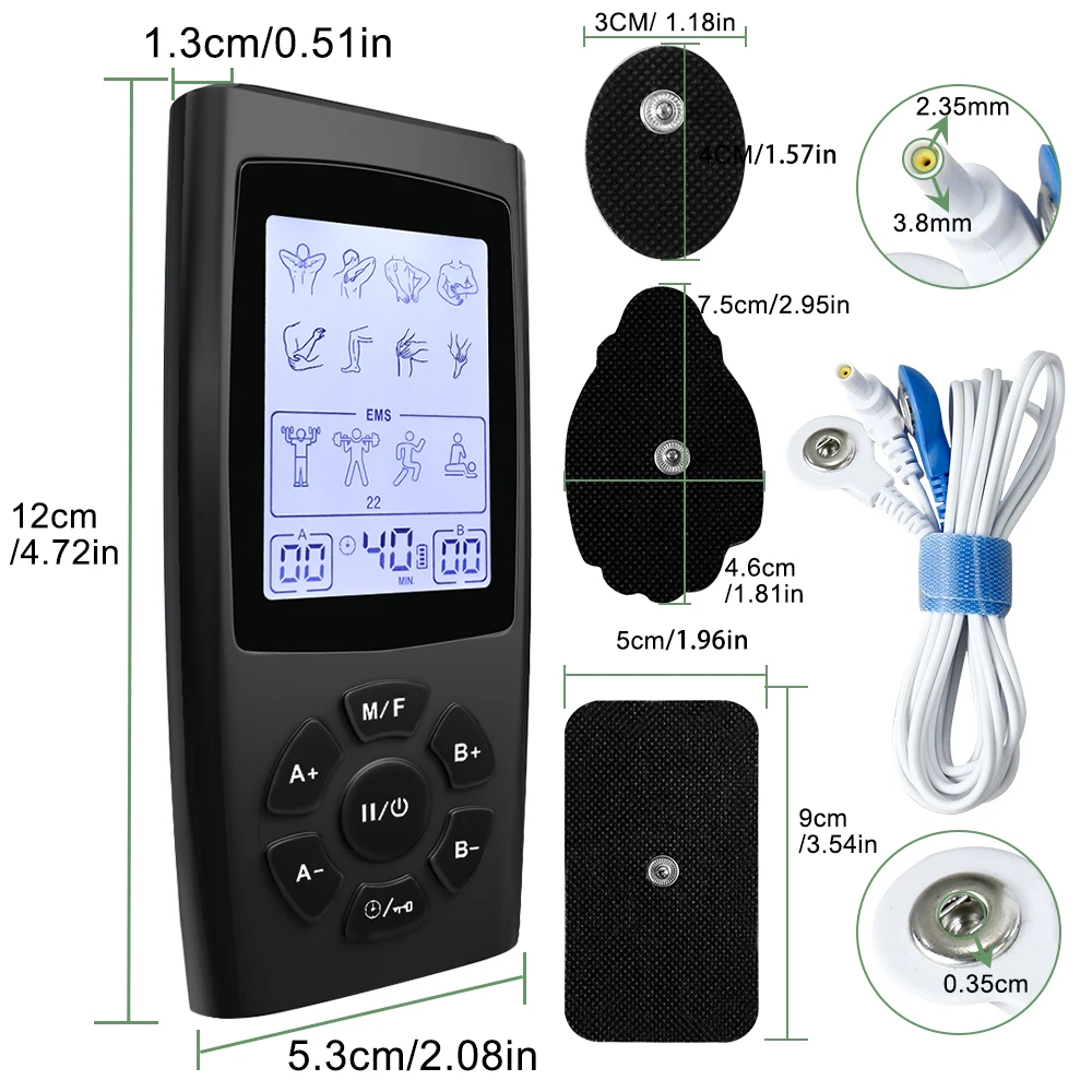 Enhanced TENS EMS Pulse Massager for Effective Pain Relief