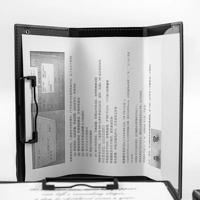 휴대용 간호사 접이식 클립보드, 간호사 클립 보드, 9.48 인치, 블랙 클립 보드 폴더, 의사 간호 학생용 사무용품