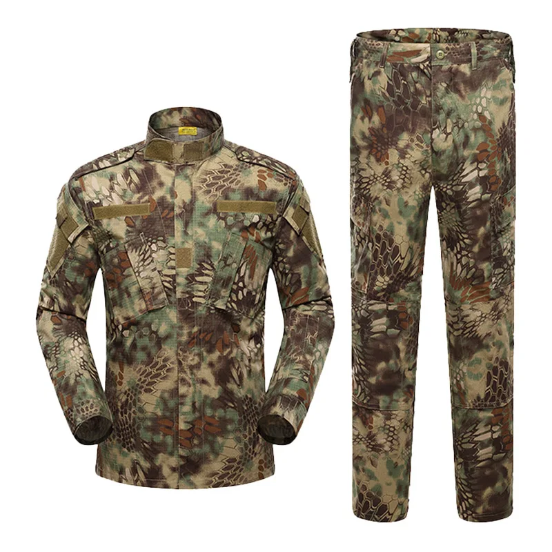 

Camouflage Tactical Army Uniform Military Combat BDU Airsoft Shirt & Pants Set Men Camo Outdoor Paintball Hunting Clothing Suit