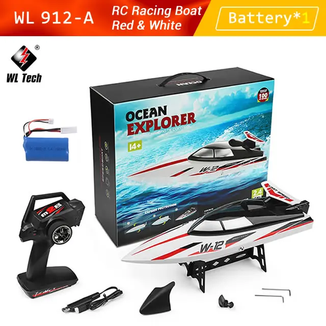 WLtoys WL 912-A RC قارب سباق 35 كيلومتر/ساعة عالي...