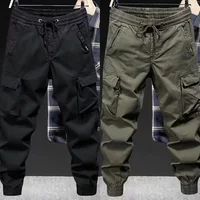 Men's Loose-Fit Greencargo Pants Spring Autumn Outdoor Climbing Tactical Pants American Style Casual Pants Cross-Border