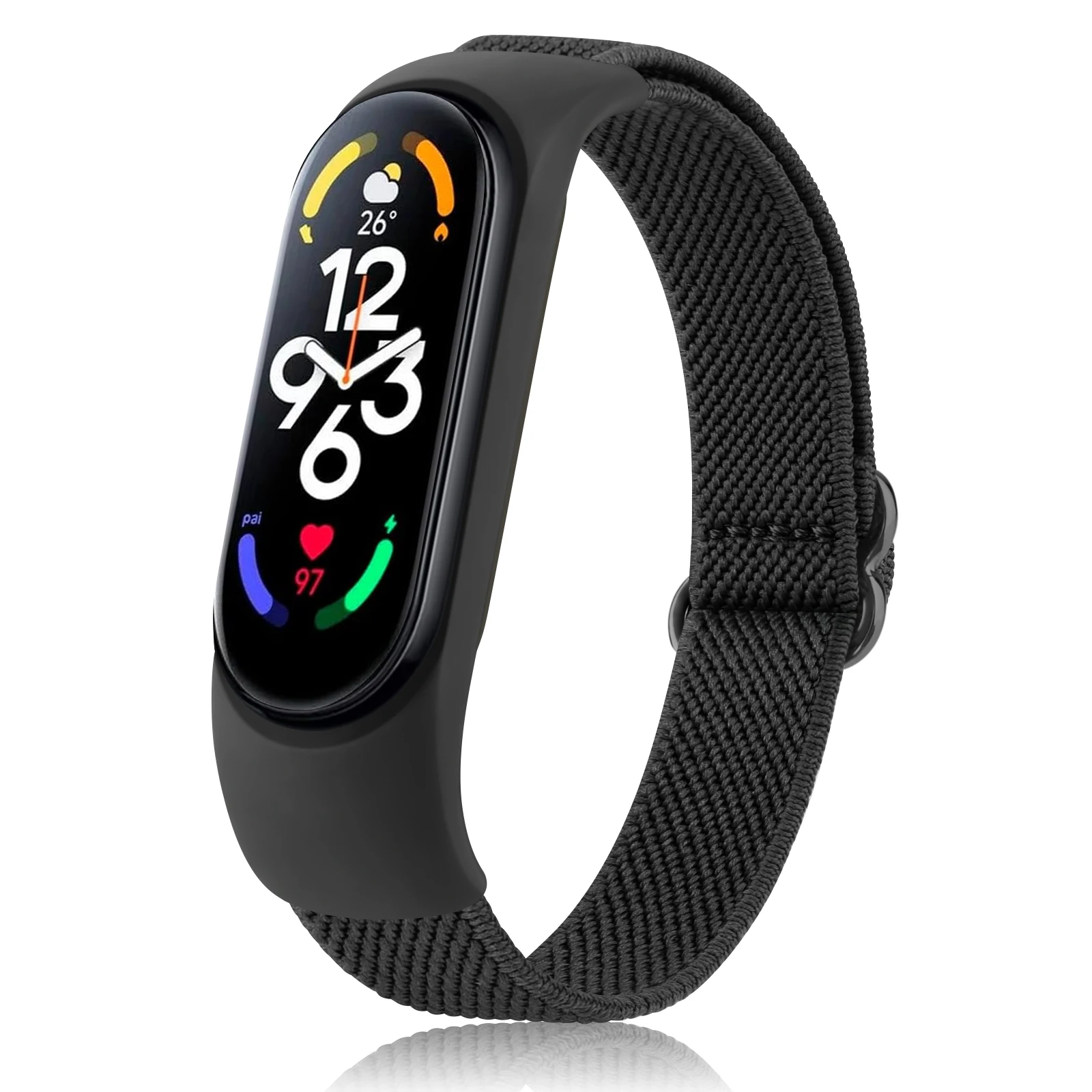 ตัวเลือกสินค้า สายนาฬิกาปรับได้ ยืดหยุ่นสำหรับ Mi Band 7-3