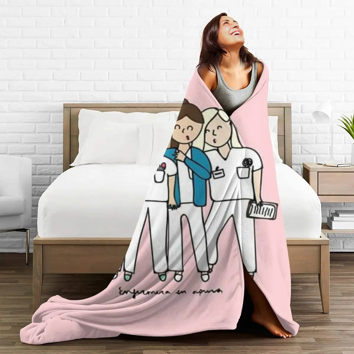 Enfermera En Apuros �ö��� ���, �ſ� �ε巴�� ���� ��ȣ�� ��ũ ������ ���, �ܿ� ���� ���� ���� �뺧Ƽ ħ�뺸