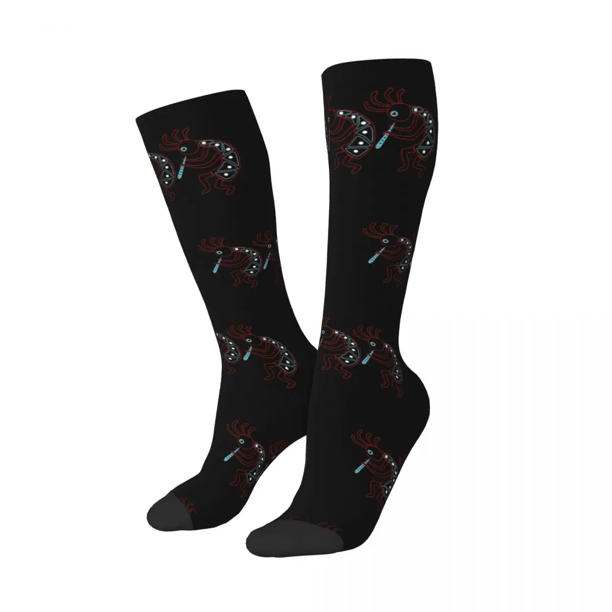 

Three Kokopelli Hopi Kawaii Socks Sports Cartoon Pattern Socks Adult Child