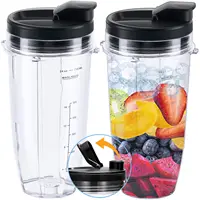 Tasse de mélangeur pour presse-agrumes Ninja, ensemble de tasses de grande capacité de 24oz/32oz, pièces de rechange pour mélangeurs 6
