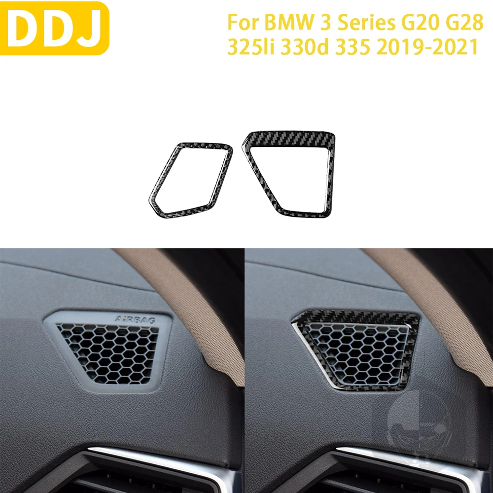 

Carbon Fiber For BMW 3 Series G20 G28 325li 330d 335 2019-2021 Accessories Car Headlight Adjustment Frame Trim Sticker
