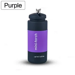 Rechargeable LED Multifunctional Waterproof Pocket Flashlight (Purple)