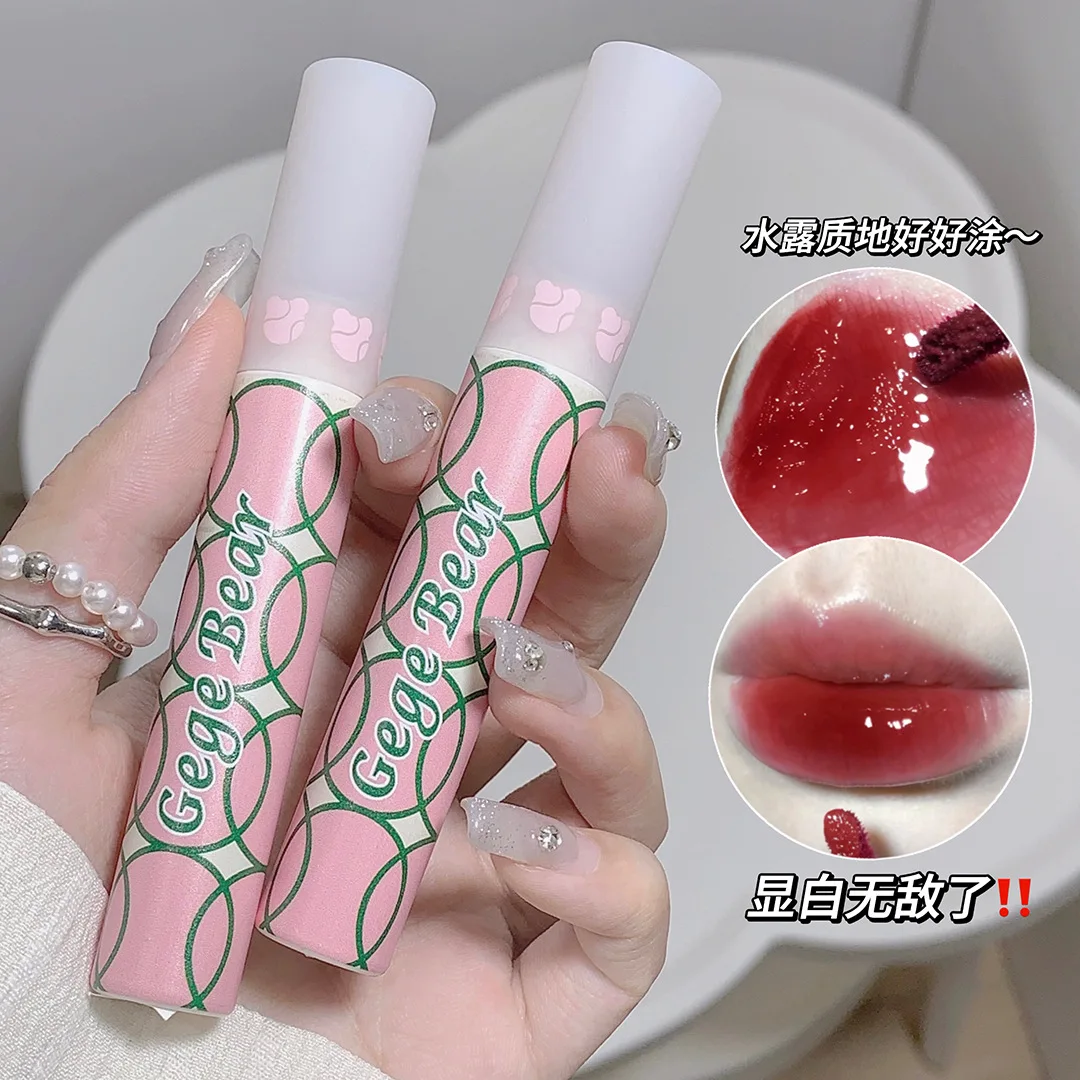 

Gege bear Matte Water Lip Tint - Long-Lasting Moisturizing Lipstick with Soft Fog