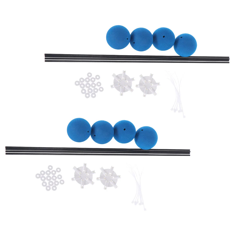 

2 Sets Aircraft Training Equipment Toys Helicopter Accessory Rack Remote Control Landing Part Parts Sponge Tool Help