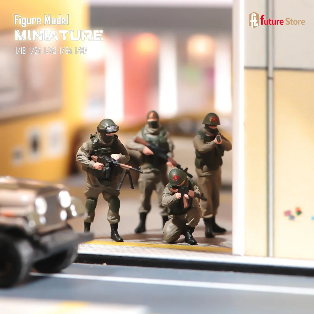 Figurines Miniatures En Résine Peintes à La Main - Échelle 1/87 à 1/43 - Pour Maquettes, Dioramas, Photographie