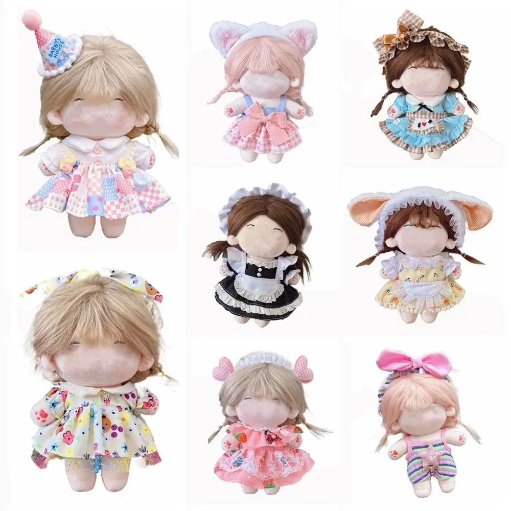 Multicolor Doll Clothes Set Maid Attire Dress Suit