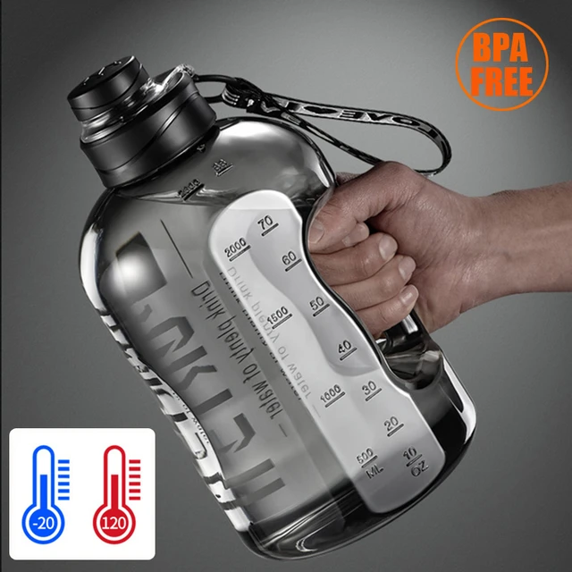 2.7L BPA FREE Water Bottle Sport Cup Large Fitness Water Bottle with Straw  Big GYM Drink Bottles for Water Bottles 1 Liter - AliExpress