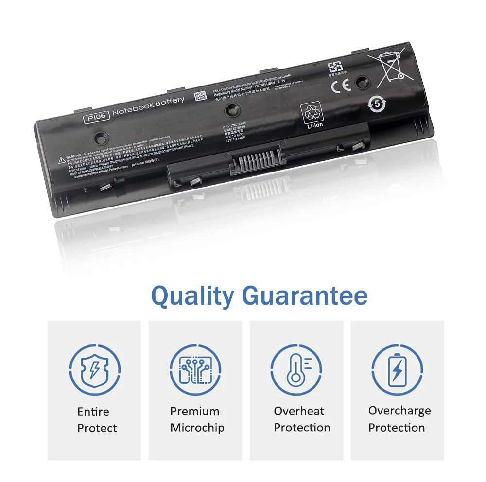 Etesbay Pi06 Bateria do Portátil para hp Pavilion Envy 14 15 17 17t 17z Hstnn-db4n Hstnn-db4o Hstnn-lb4o 710417001 710416-001pi09 - Imagem 4