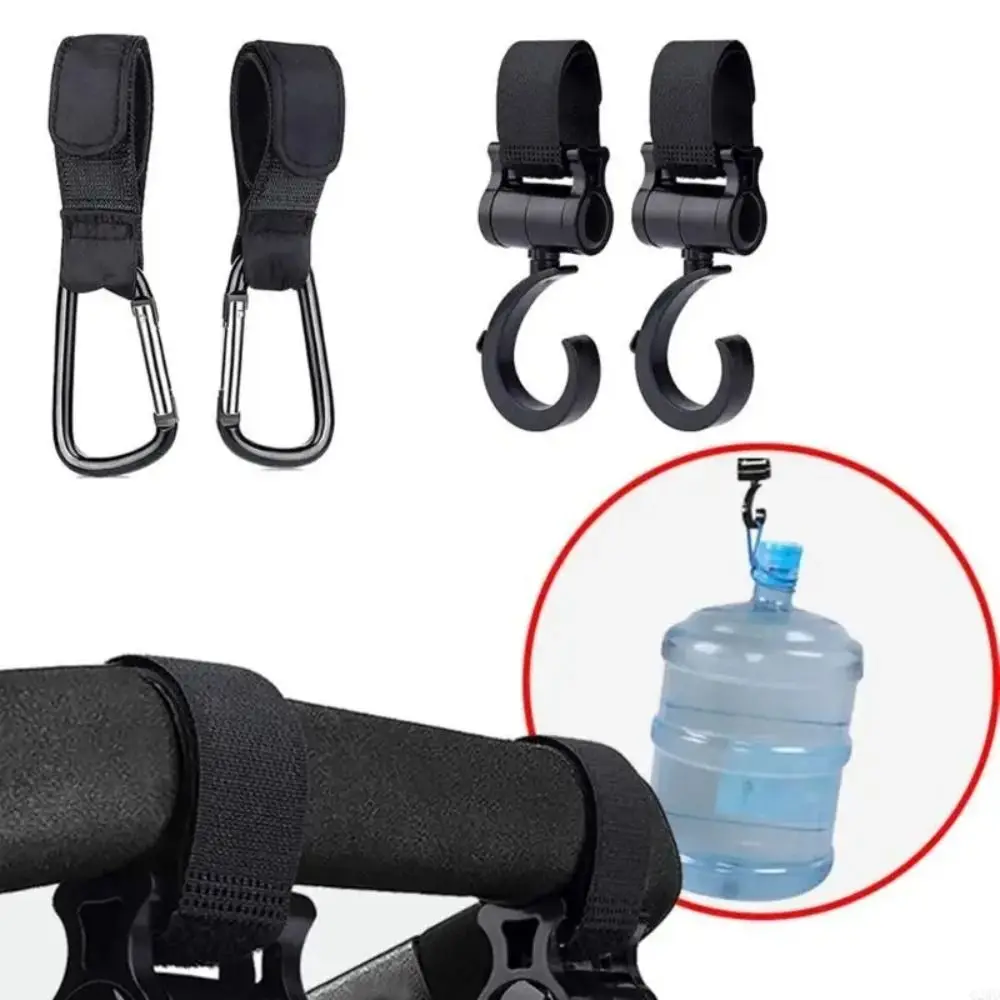 Bar Hangers Large Hook Stroller Hook Hook and Loop 360 Rotary Pushchair Hanger Durable Degree Hook Pram Accessories Car Seat