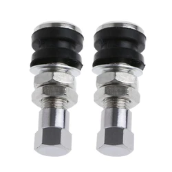 Universal Tubeless Tire Valve Stem Pair (Chocolate)