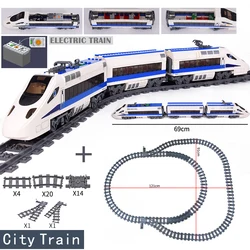 High - Tech Creative City Train Station Building Blocks Toy Set (High - speed Train A)