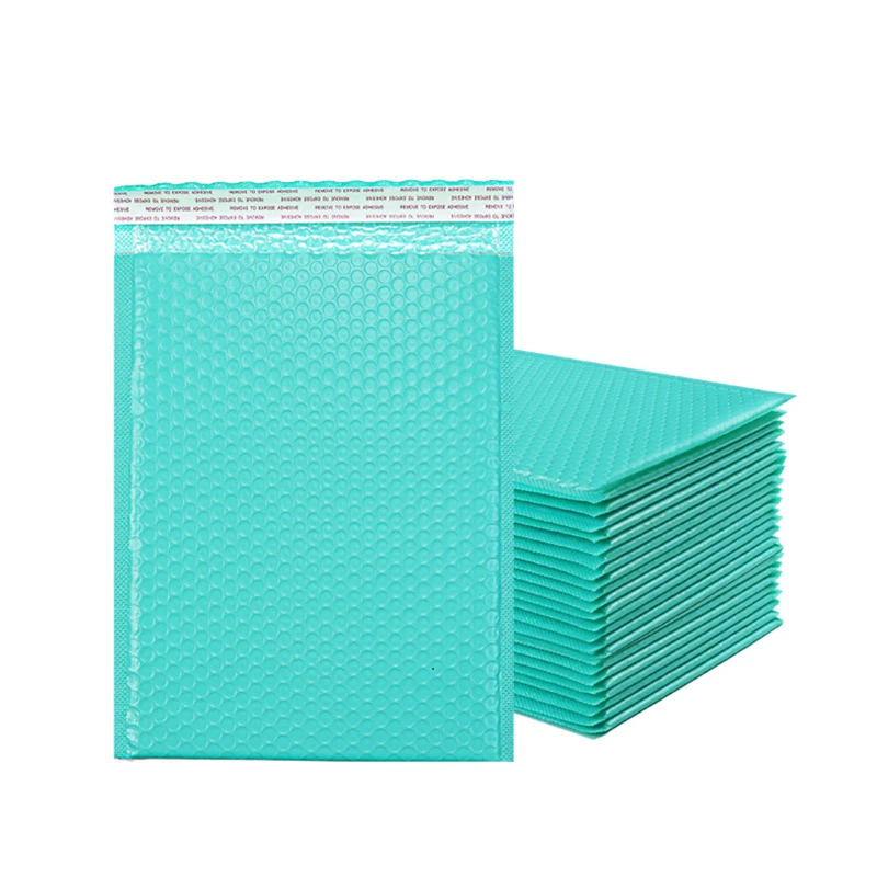

12 Sizes Waterproof Bubble Envelope Blue Green Color Plastic Bubble Bags Self Adhesive Padded Envelopes Packaging Supplies 10Pcs