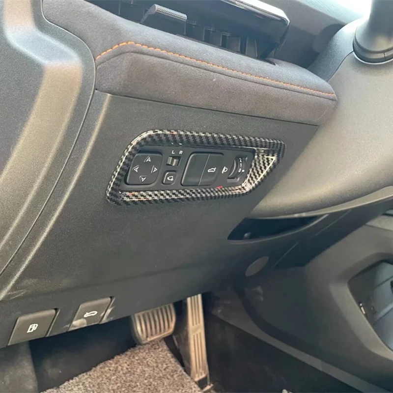 

Fit For CHANGAN UNI-V UNIV 2022 2023 Headlight Head Light Lamp Switch Control Panel Cover Trim Car Accessories Carbon Fiber Look
