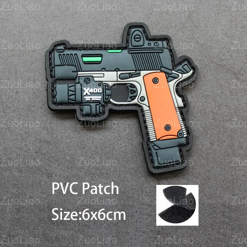 Q 버전 3D PVC 실리콘 모랄 암밴드 전술 암밴드 헬멧 스티커 미니 배지 배낭 재킷 의류용