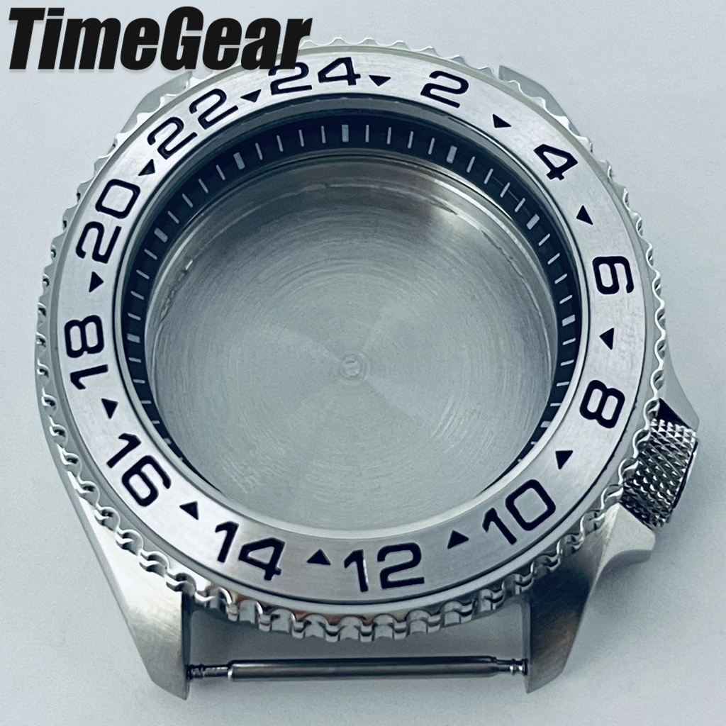 Sleek Black Ring Watch Case with Sloping Bezel and 3.8 Crown