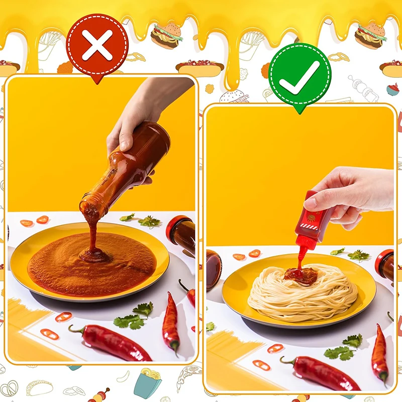 Mini Botella De Ketchup De 25ML, Contenedor De Sal... - Grandado