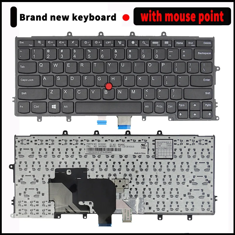 X250S X260 X270 teclado notebook layout EUA