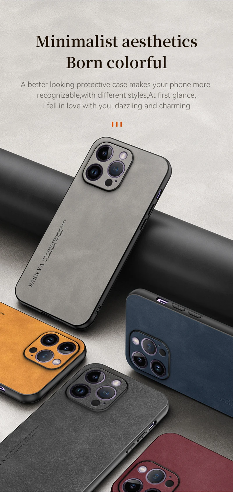 Vintag Lathr Soft Phon Cas für iPhon 14 13 12 11 Pro Max Mini X XR XS max 7 8 Plus SE Shpskin Txtur Covr_voghion.com