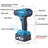 2500W Electric Heat Gun for Makita 18V Battery LED Temperature Display Cordless Handheld Hot Air Gun with 4 Nozzles Hot Air Gun 4