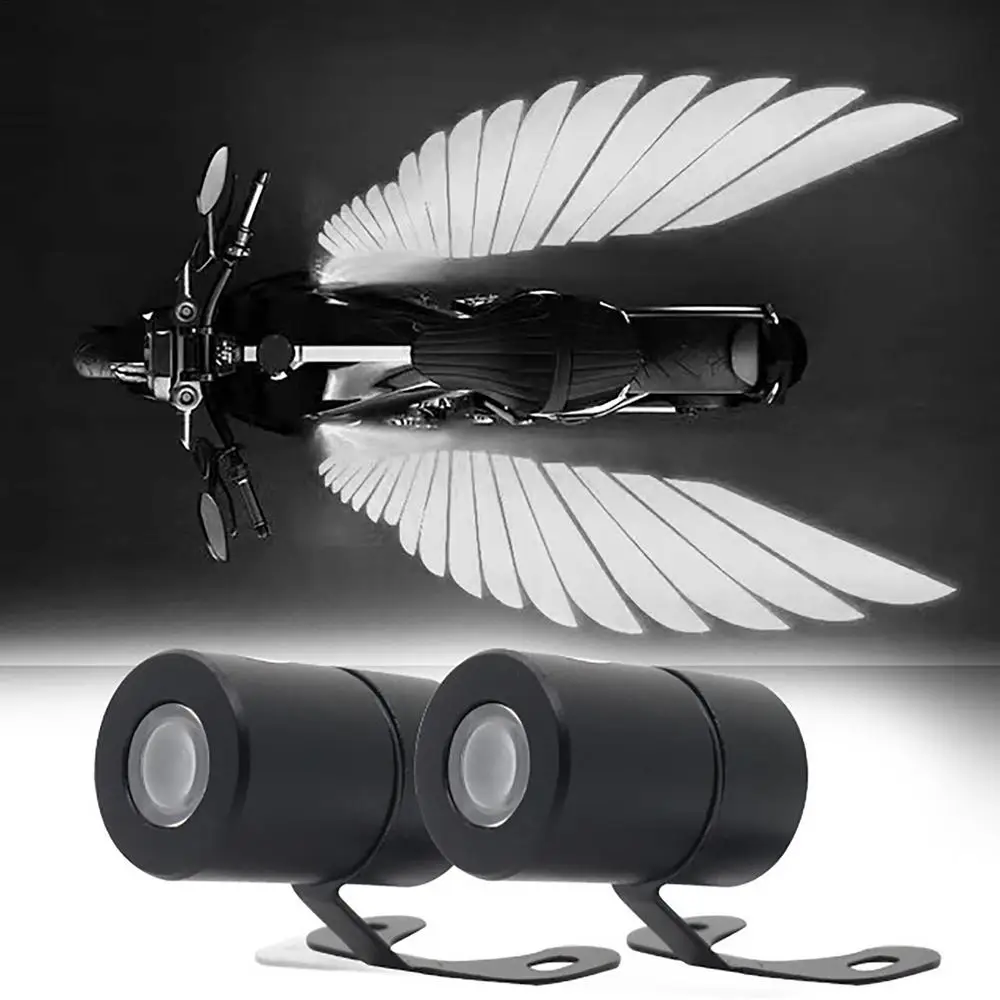 Motorcycle Wings Projector Light Decoration Ambient Lamps Angel Wings For Motorcycle Motorcycle Side Mount Projector Light