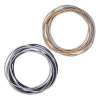 Metal Stainless Steel Waterproof Spring Mixed Color Expandable Bracelet Classic Guitar String Annular Charm Jewelry Unisex Gifts 1