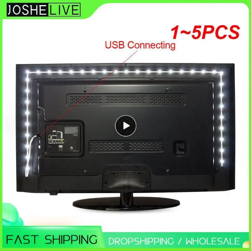 

1~5PCS Novelty 5V USB LED light SMD 3528 HDTV TV Background Decoration lamp Flexible Strip Not Waterproof 1M 2M 4M 5M