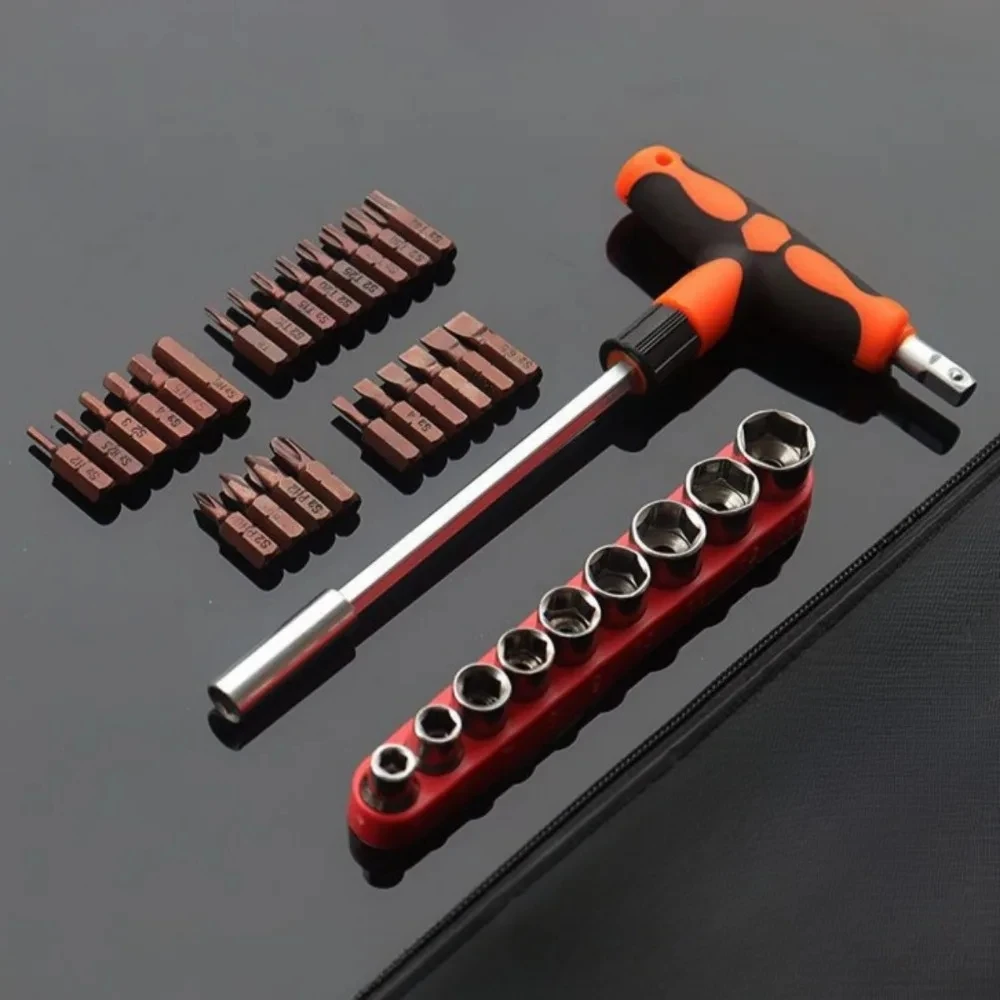 T-Handle Multi-Head Screwdriver & Socket Set