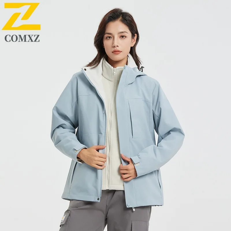 COMXZ Luxury Comfortable Mens Jacket Outdoor Adventure Thickened Warm Parka Street Style Cold Resistant Winter Mens Clothing