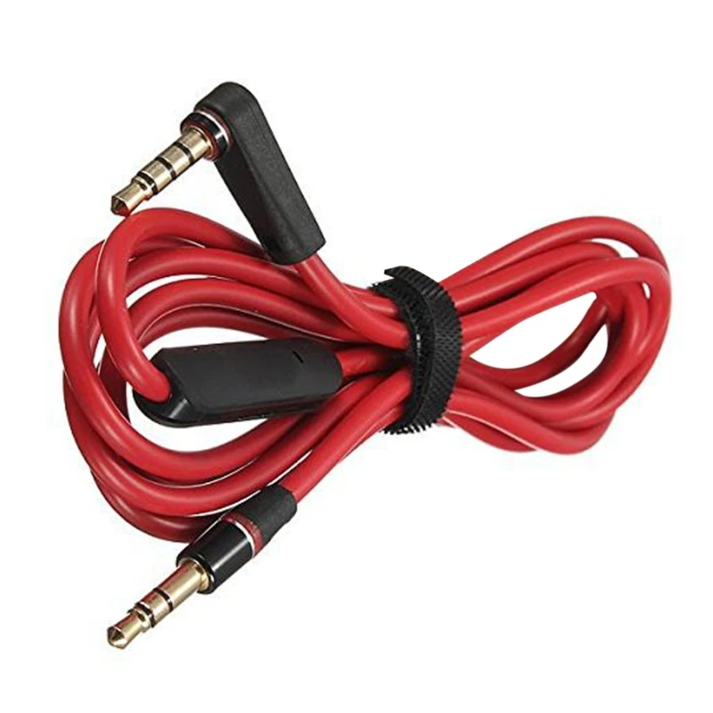 

Replacement Earphone Cable for Beats for Mixr/for Solo for HD Headphones with Remote Control Talk and Volume +/- Male-Male