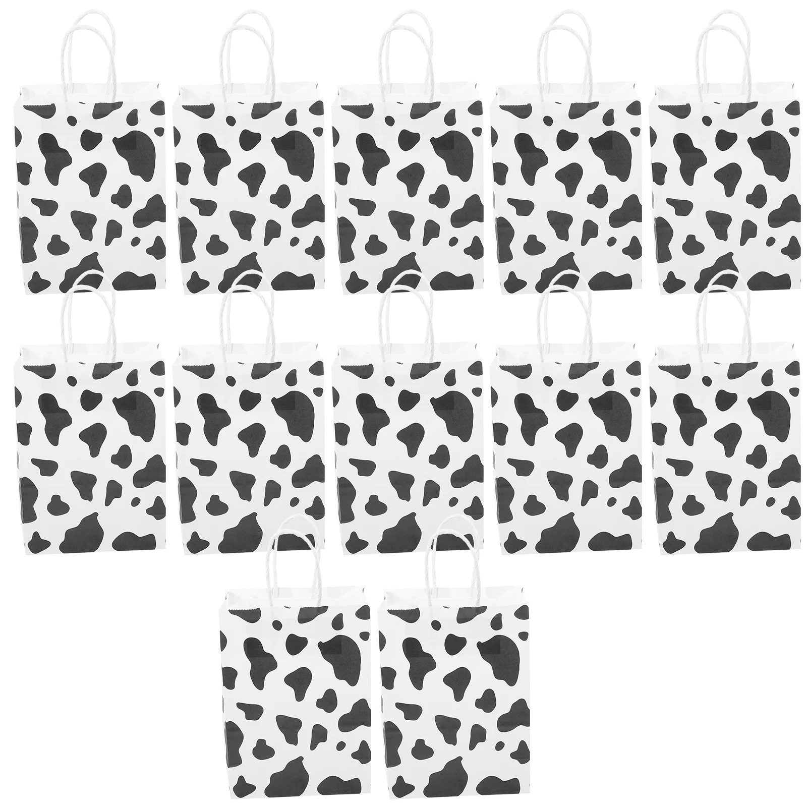 

Cow Print Gift Bags with Handles for Creative Party Treats and Jewelry Packaging