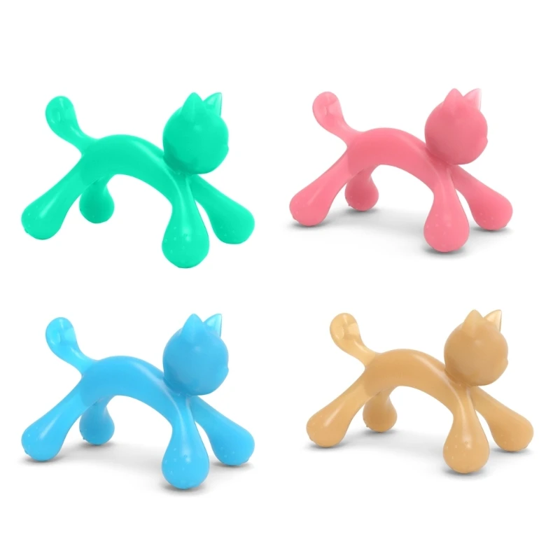 

Silicone Teething Toy Cat Shape Teether Durable & Safe Chew Toy for Infants K1KC