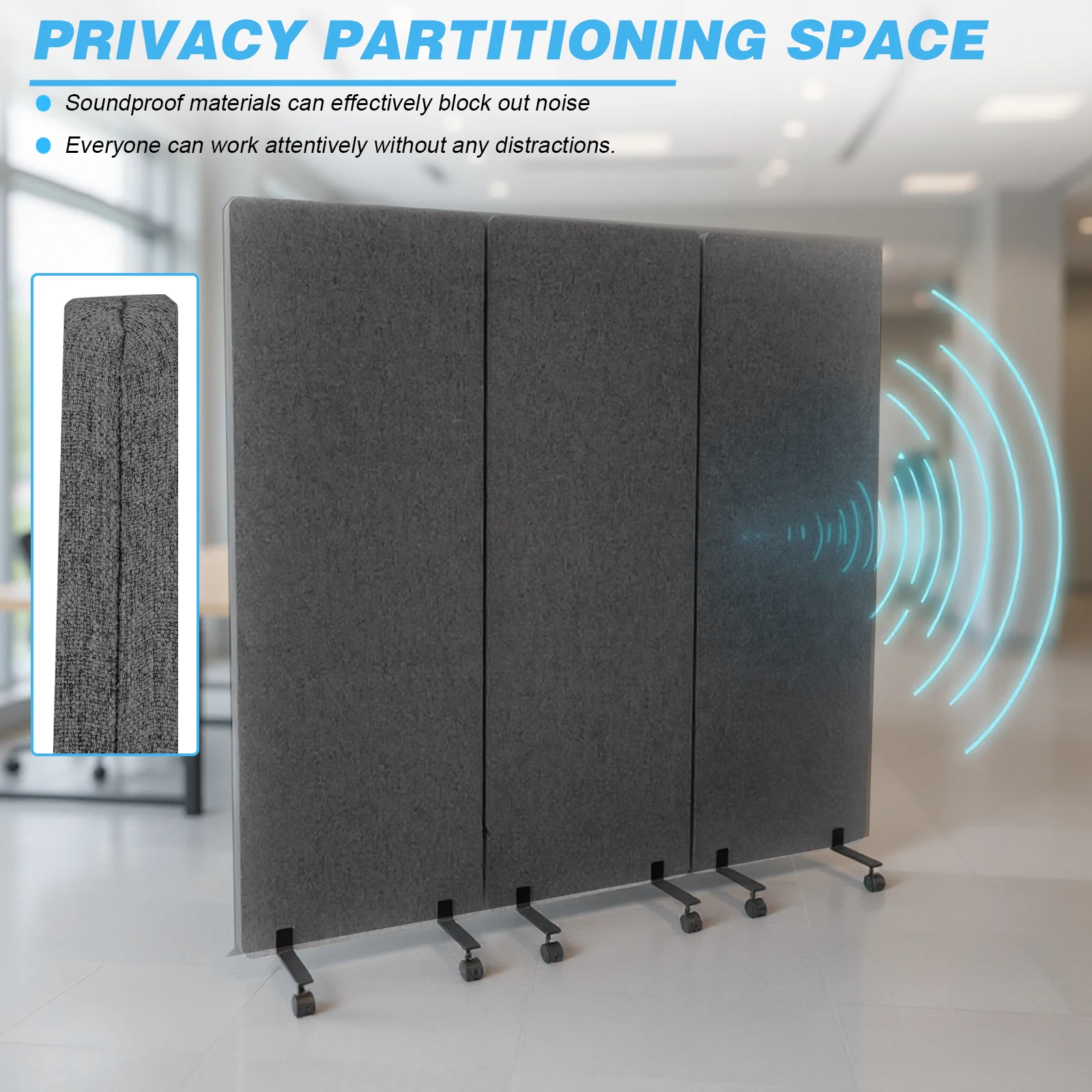 Portable Soundproof Partition Room Divider Screens