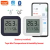 Bluetooth Temperature Humidity Sensor Mini LCD Screen Smart Tuya APP Remote Voice Control Google Thermometer Hygrometer 1