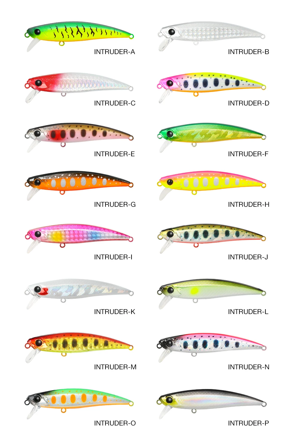 TSURINOYA INTRUDER 71S sinkender Köder, 71 mm, 10 g, große Forellen-Kurbelköder, Angelköder, künstliche Minnow-harte Köder, Hecht, Bass-Stecker – Detail 5