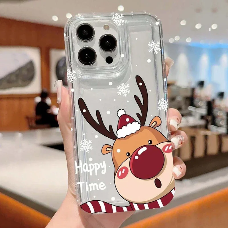 Winter Snowflakes Christmas Clear Phone Cover Case For iPhone - Main Image