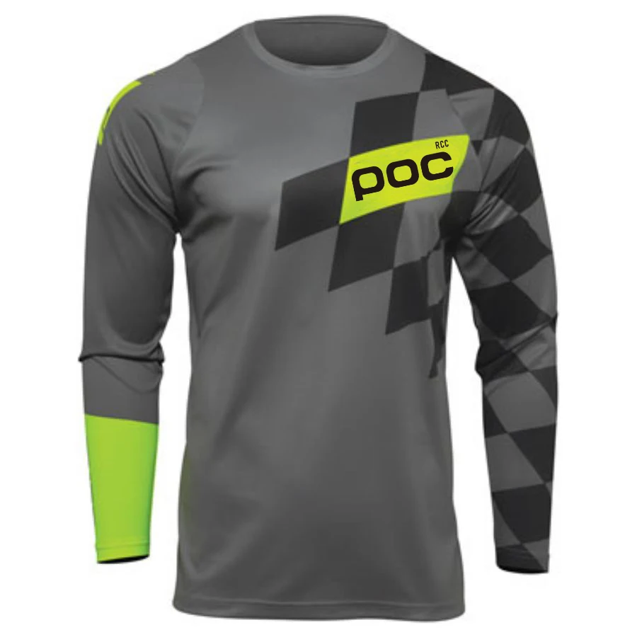 RCC POC Men Cycling Motocross Jersey Downhil Mountain Bike Motorcycle Clothing Ropa for Boys MTB T-Shirts bike cycling jersey bike cycling clothes