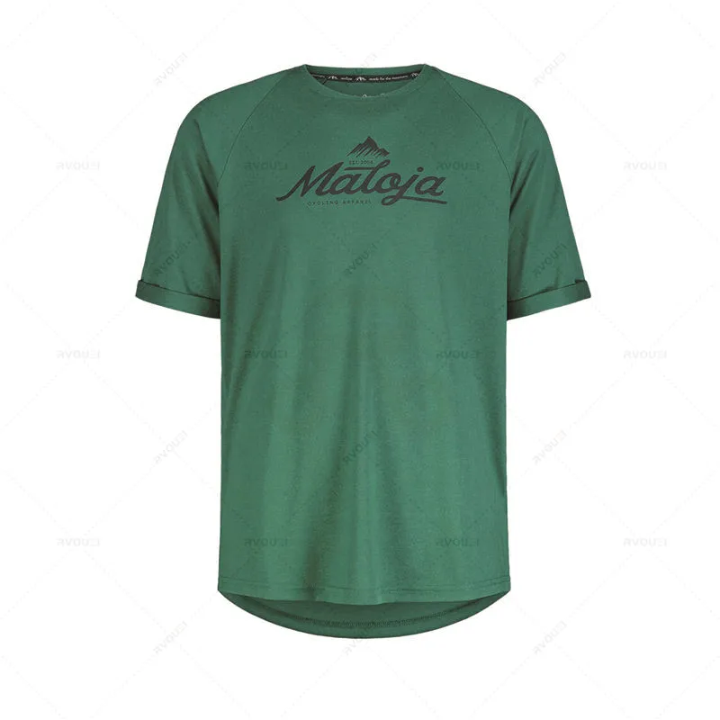 thumbnail image 1 of Camiseta de ciclismo de montaña para hombre, camiseta de motocross, BMX, Poc, de secado rápido, transpirable, para descenso, para verano, para ciclismo de montaña todoterreno, Malojaing Racing Team, 1 of 4