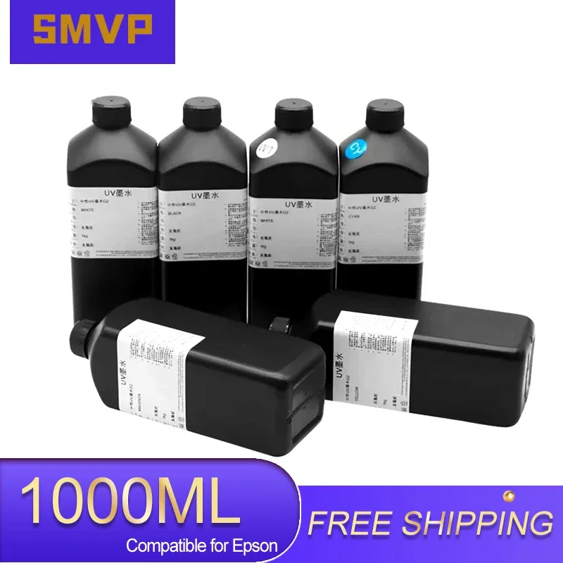 1L Soft Hard Neutral Refill Inchiostro Uv Per Epson Dx5 Dx7 Dx10 Xp600 Tx800 L800 L805 L1800 R290 R300 1390 1400 1410 1430 Stampante