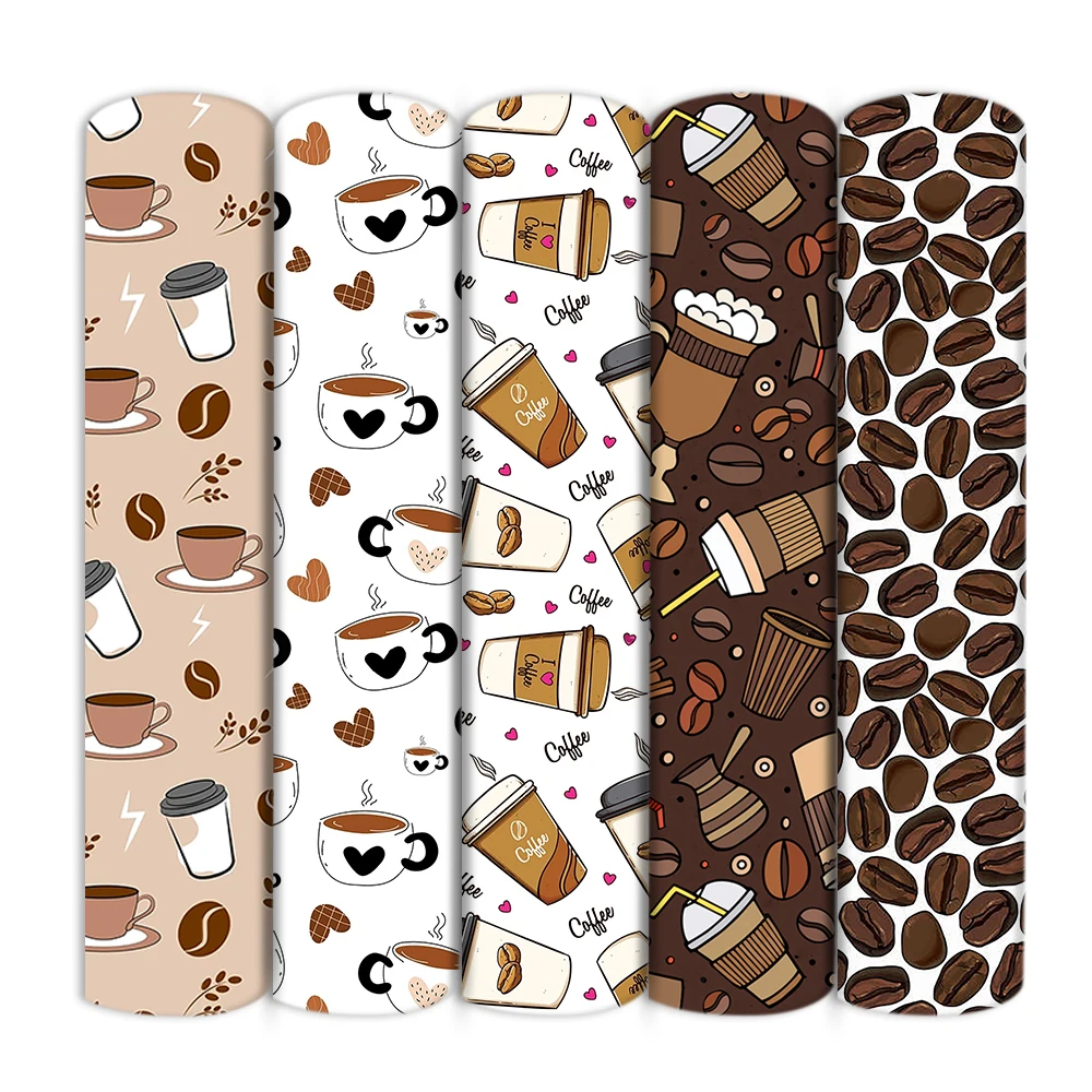 Coffee Patchwork Fabric 1