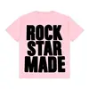 Rock Goth Fashion Men's Punk Grunge Hip Hop Rap Vintage Letter Print Short T-Shirt Casual Oversized Y2K Cotton Streetwear 4