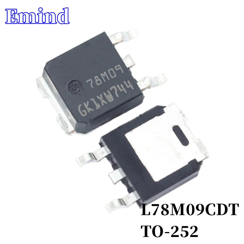 

50/100/200/500/1000Pcs L78M09CDT 78M09 SMD Low Dropout Regulator TO-252 LDO 3-terminal Regulator IC