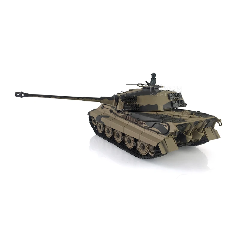 HENG LONG 1/16 7.0 Tiger II Upgrade King Tiger RC Tank 3888A FPV Barrel Recoil 360° Turret Metal Tracks Idler Toys Boys TH19744 5