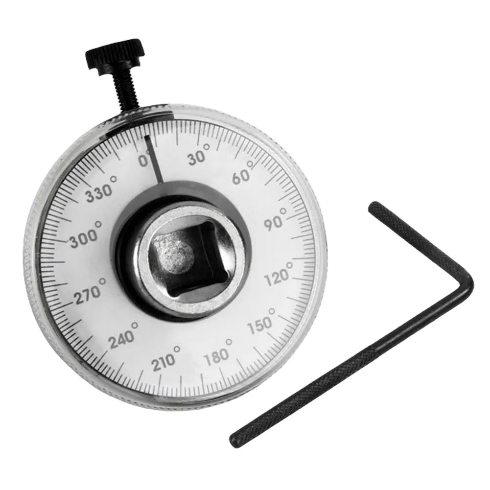 토크 렌치 차고용 공구 각도로 캘리브레이션된 긴 핸들 토크 렌치 각도 토크 게이지 조정 가능한 각도 측정 도구